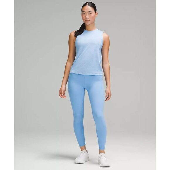 NWT Lululemon License to Train Classic Fit Tank in Heathered Aero Blue - Size 10 - Picture 5 of 7